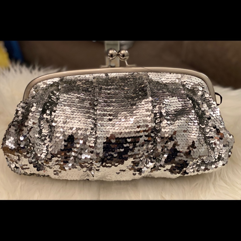 LIMITED EDITION Sequin Clutch Silver